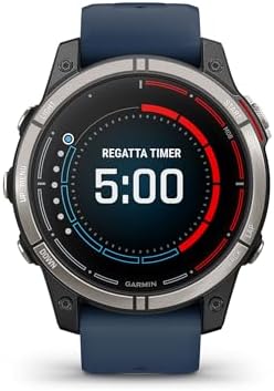Garmin quatix 7 Pro Premium GPS Marine Smartwatch with AMOLED Display, LED Flashlight, Sailing and Watersport Activities, Fish Forecast and Trolling Motor Control