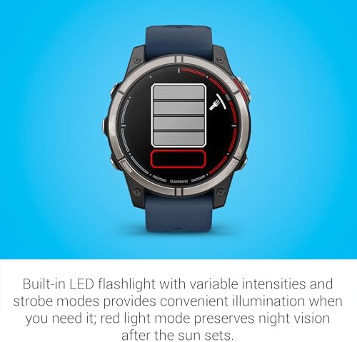 Garmin quatix 7 Pro Premium GPS Marine Smartwatch with AMOLED Display, LED Flashlight, Sailing and Watersport Activities, Fish Forecast and Trolling Motor Control