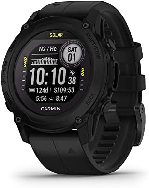 Garmin Descent G1 Solar, Rugged Dive Computer with Solar Charging Capabilities, Multiple Dive Modes, Activity Tracking, Black (Renewed)