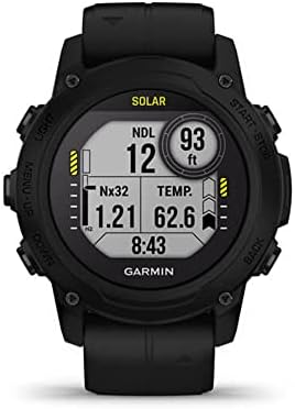 Garmin Descent G1 Solar, Rugged Dive Computer with Solar Charging Capabilities, Multiple Dive Modes, Activity Tracking, Black (Renewed)