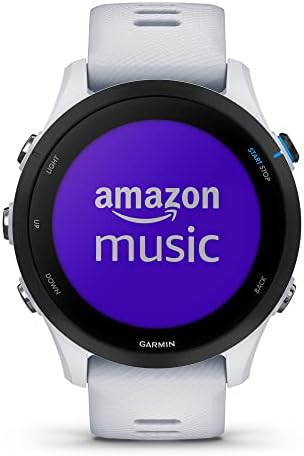 Garmin Forerunner 255 Music, GPS Running Smartwatch with Music, Advanced Insights, Long-Lasting Battery, White (Renewed)