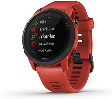 Garmin Forerunner 745, GPS Running Watch, Detailed Training Stats and On-Device Workouts, Essential Smartwatch Functions, Red (Renewed)