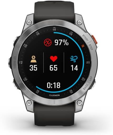 Garmin epix Gen 2, Premium Active smartwatch, Touchscreen AMOLED Display, Adventure Watch with Advanced Features, Slate Steel