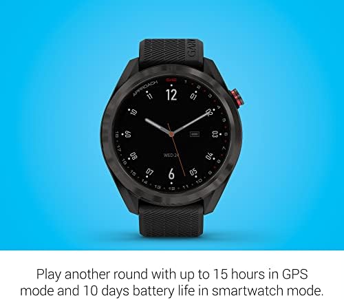 Garmin Approach S42, GPS Golf Smartwatch, Lightweight with 1.2