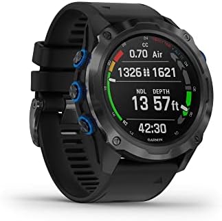 Garmin Descent Mk2i, Watch-Style Dive Computer with Air Integration, Multisport Training/Smart Features, Titanium with Black Band