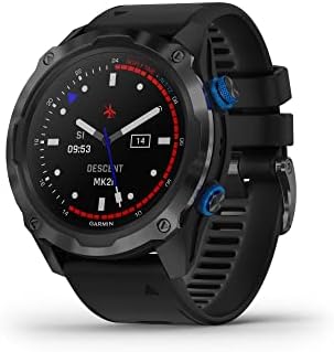 Garmin Descent Mk2i, Watch-Style Dive Computer with Air Integration, Multisport Training/Smart Features, Titanium with Black Band
