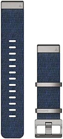 Garmin Acc, MARQ, QuickFit 22m, Jacquard Weave Nylon Strap, W125648106 (Jacquard Weave Nylon Strap, Indigo QuickFit, Band, Navy, Garmin, MARQ Adventurer, MARQ Athlete, MARQ)