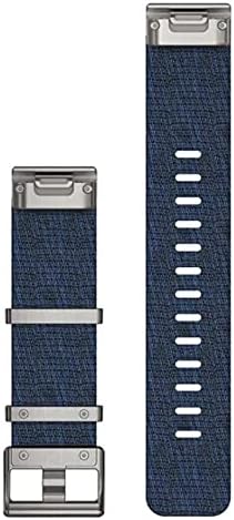 Garmin Acc, MARQ, QuickFit 22m, Jacquard Weave Nylon Strap, W125648106 (Jacquard Weave Nylon Strap, Indigo QuickFit, Band, Navy, Garmin, MARQ Adventurer, MARQ Athlete, MARQ)