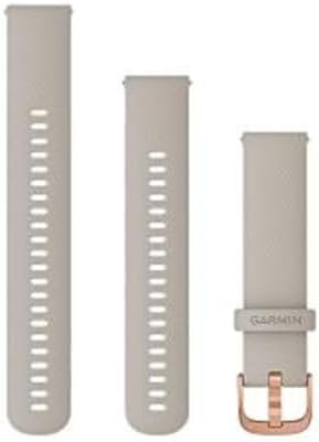 GARMIN Quick Release Band 20mm Light Sand Silicone/Rose Gold 010-12932-16