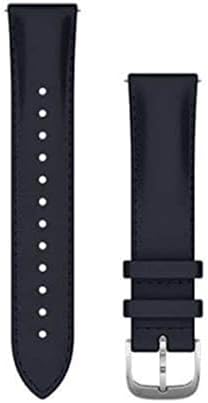 GARMIN Quick Release Band 20mm Navy Italian Leather/Silver 010-12924-60