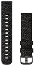 GARMIN Quick Release Band 20mm Black Pepper Woven Nylon/Slate 010-12924-53