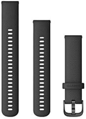 GARMIN Quick Release Band 20mm Black Silicone/Slate 010-12932-15