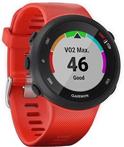 Garmin 010-N2156-06 Forerunner 45 GPS Heart Rate Monitor Running Smartwatch (Lava Red) - (Renewed)