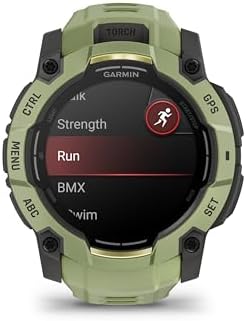 Garmin Instinct 3 – 50 mm, AMOLED Display, Rugged Outdoor GPS Smartwatch, Built-in Flashlight, Alpine Rush Collection Limited Edition Color, Fern Green with Fern Green Band
