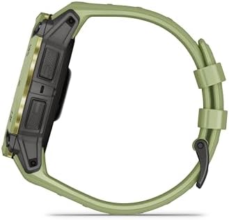 Garmin Instinct 3 – 50 mm, AMOLED Display, Rugged Outdoor GPS Smartwatch, Built-in Flashlight, Alpine Rush Collection Limited Edition Color, Fern Green with Fern Green Band
