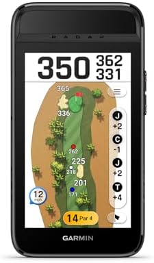 Garmin Approach G82, Portable Golf Launch Monitor, Premium GPS Handheld, Large Color Touchscreen