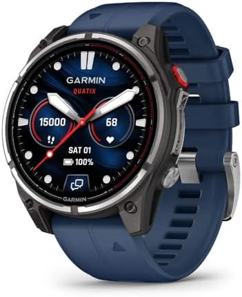 Garmin quatix 8 Pro, 47mm, Ultimate Nautical Smartwatch with inReach Technology for Satellite and LTE Connectivity, AMOLED Display