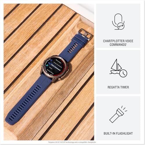 Garmin quatix 8, 51 mm, Marine GPS Smartwatch, Bright AMOLED Display, Chartplotter Controls, Built-in Flashlight, 24/7 Health & Wellness Features