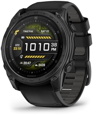 Garmin tactix 8 47mm, AMOLED Display, Premium Tactical GPS Smartwatch, Includes Applied Ballistics Ultralight Solver
