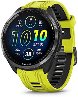 Garmin Forerunner 965 Running Smartwatch, Colorful AMOLED Display, Training Metrics and Recovery Insights, Amp Yellow and Black
