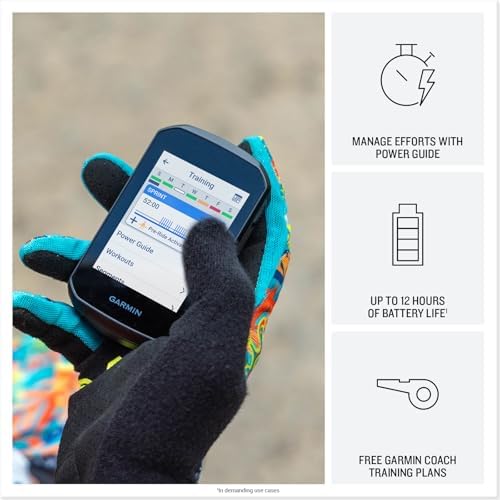 Garmin Edge 850, Compact GPS Cycling Computer, Vivid Color Touchscreen Display, Bike-Specific Mapping, Advanced Training and Performance Insights