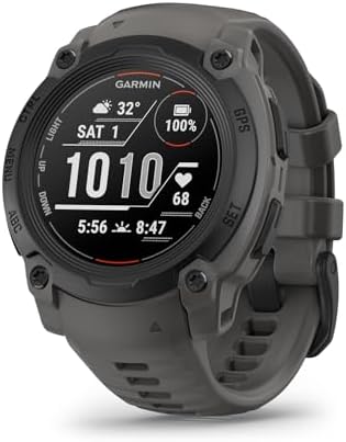 Garmin Instinct E 40mm, Rugged Outdoor GPS Smartwatch, 24/7 Health Monitoring, Wrist-Based Heart Rate, Up to 16 Days of Battery Life, Charcoal