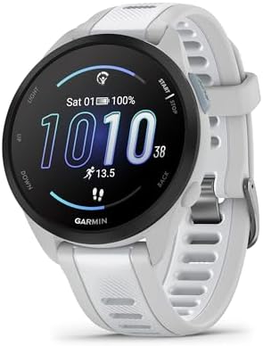 Garmin Forerunner 165, Running Smartwatch, Colorful AMOLED Display, Training Met...