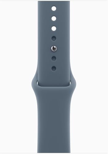Apple Watch SE 3 [GPS, 44mm] Midnight Aluminum Case with Anchor Blue Sport Band, M/L (Renewed Premium)