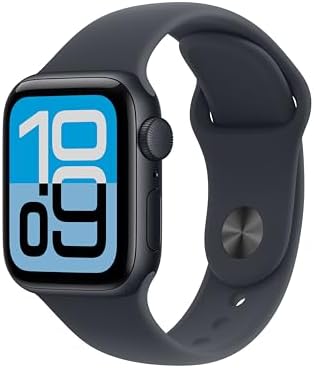Apple Watch SE 3 40mm GPS Midnight Aluminum Case with Midnight Sport Band - S/M