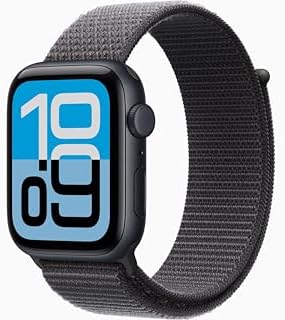 Apple Watch SE 3 [GPS + Cellular, 44mm] Midnight Aluminum Case with Dark Gray Sp...