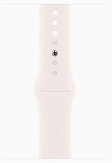 Apple Watch SE 3 [GPS + Cellular, 44mm] Midnight Aluminum Case with Light Blush Sport Band, S/M (Renewed)