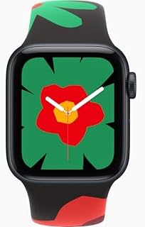 Apple Watch SE 3 [GPS + Cellular, 40mm] Midnight Aluminum Case with Black Unity - Unity Bloom Sport Band, S/M (Renewed)