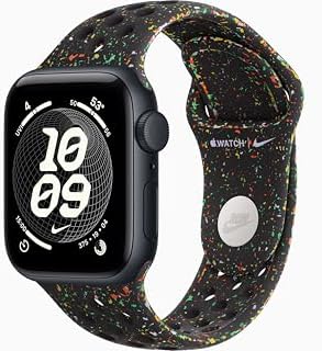 Apple Watch SE 3 [GPS + Cellular, 40mm] Midnight Aluminum Case with Midnight Black Nike Sport Band, M/L (Renewed)