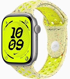 Apple Watch Series 11 [GPS + Cellular, 46mm] Space Gray Aluminum Case with Volt Splash Nike Sport Band, M/L (Renewed)