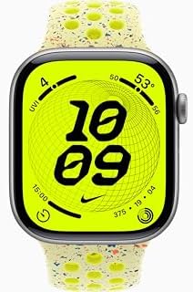 Apple Watch Series 11 [GPS + Cellular, 46mm] Space Gray Aluminum Case with Volt Splash Nike Sport Band, M/L (Renewed)