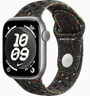 Apple Watch Series 11 [GPS + Cellular, 42mm] Space Gray Aluminum Case with Midnight Black Nike Sport Band, S/M (Renewed)
