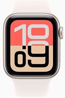Apple Watch SE 3 [GPS + Cellular, 40mm] Starlight Aluminum Case with Light Blush Sport Band, M/L (Renewed)