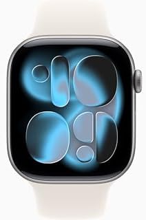 Apple Watch Series 11 [GPS + Cellular, 46mm] Space Gray Aluminum Case with Starlight Sport Band, M/L (Renewed)