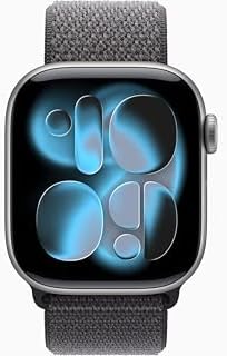 Apple Watch Series 11 [GPS + Cellular, 42mm] Space Gray Aluminum Case with Dark Gray Sport Loop Band, One Size (Renewed)