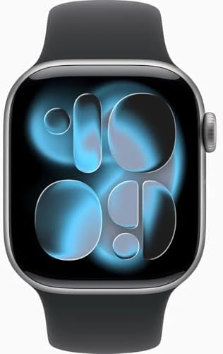 Apple Watch Series 11 [GPS, 46mm] Space Gray Aluminum Case with Black Sport Band, M/L (Renewed)