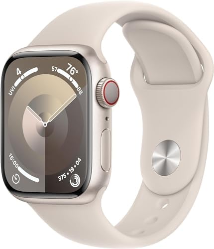 Apple Watch Series 9 [GPS + Cellular 45mm] Starlight Aluminum Case with Starligh...