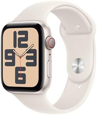 Apple Watch SE (2nd Gen) [GPS + Cellular 44mm] Smartwatch with Starlight Aluminu...