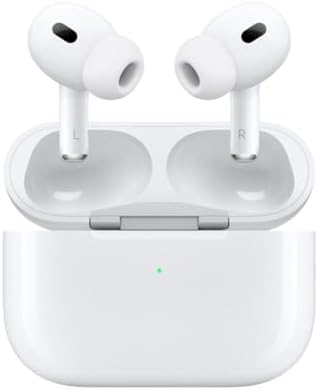 Apple AirPods Pro 2nd Generation with Wireless MagSafe Charging Case (USB-C) with Apple 1 Year Limited Warranty (Classic)