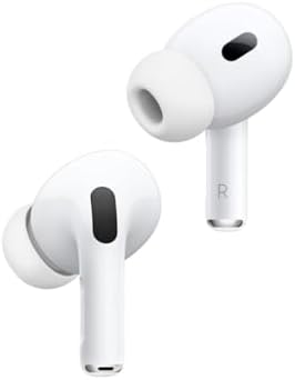 Apple AirPods Pro 2nd Generation with Wireless MagSafe Charging Case (USB-C) with Apple 1 Year Limited Warranty (Classic)