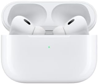 Apple AirPods Pro 2nd Generation with Wireless MagSafe Charging Case (USB-C) with Apple 1 Year Limited Warranty (Classic)