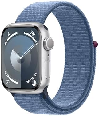 Apple Watch Series 9 [GPS 41mm] Smartwatch with Silver Aluminum Case with Winter...