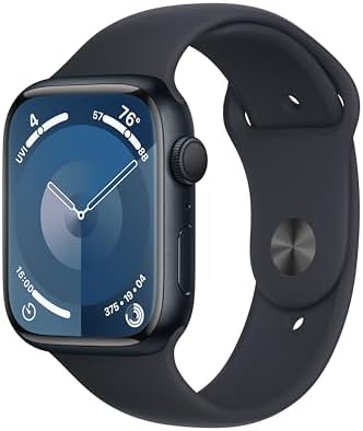 Apple Watch Series 9 [GPS 45mm] Smartwatch with Midnight Aluminum Case with Midn...