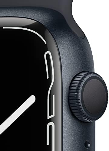 Apple Watch Series 7 [GPS 45mm] Smart Watch w/Midnight Aluminum Case with Midnight Sport Band. Fitness Tracker, Blood Oxygen & ECG Apps, Always-On Retina Display, Water Resistant