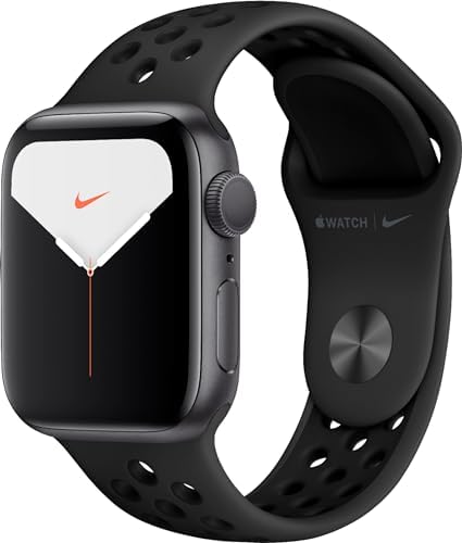 Apple Watch Nike Series 6 (GPS, 40MM) Space Gray Aluminum Case with Anthracite and Black Nike Sport Band (Renewed)