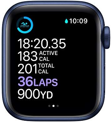 Apple Watch Series 6 (GPS, 40mm) - Blue Aluminum Case with Deep Navy Sport Band